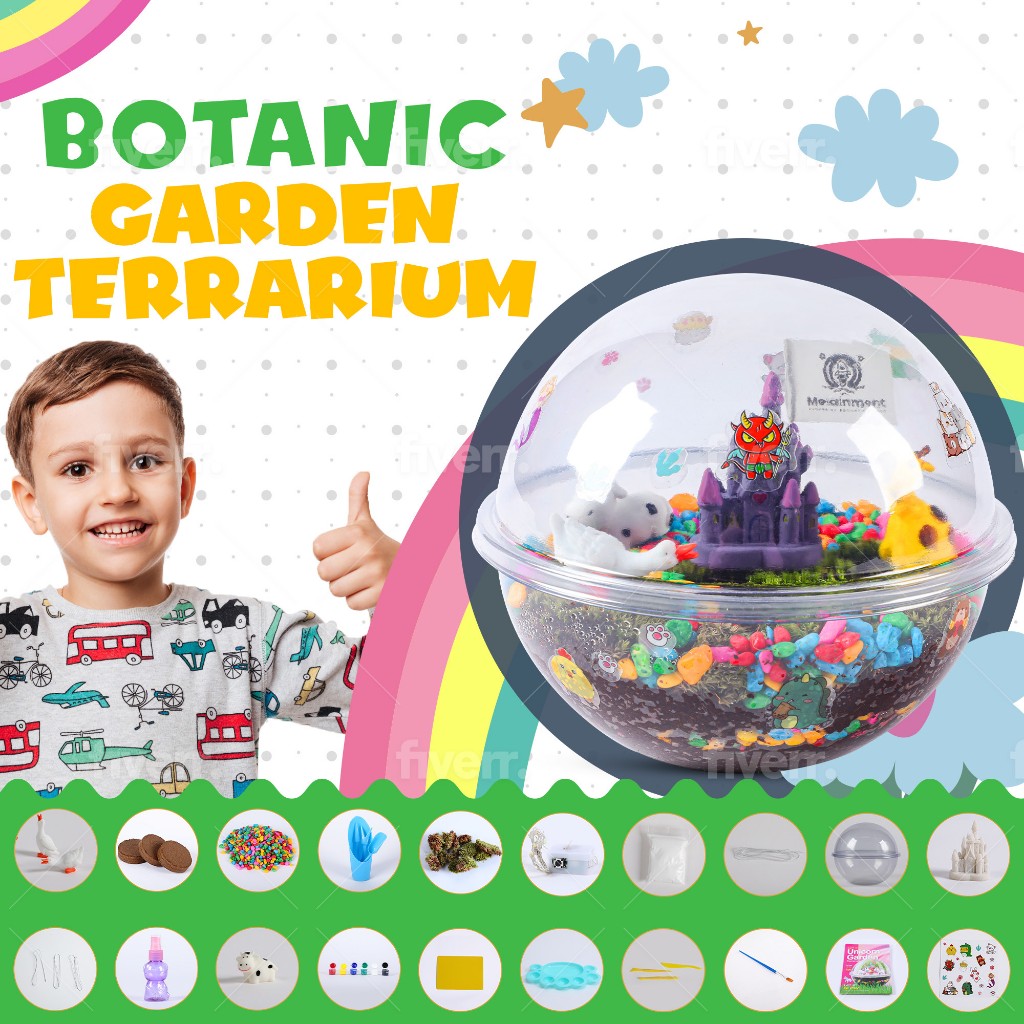 Creativity For Kids Grow 'N Glow Terrarium Kit For Kids - Educational Science Kits Ages 6-8+, Kids Gifts For Boys And Girls, Craft And STEM Projects For Sale
