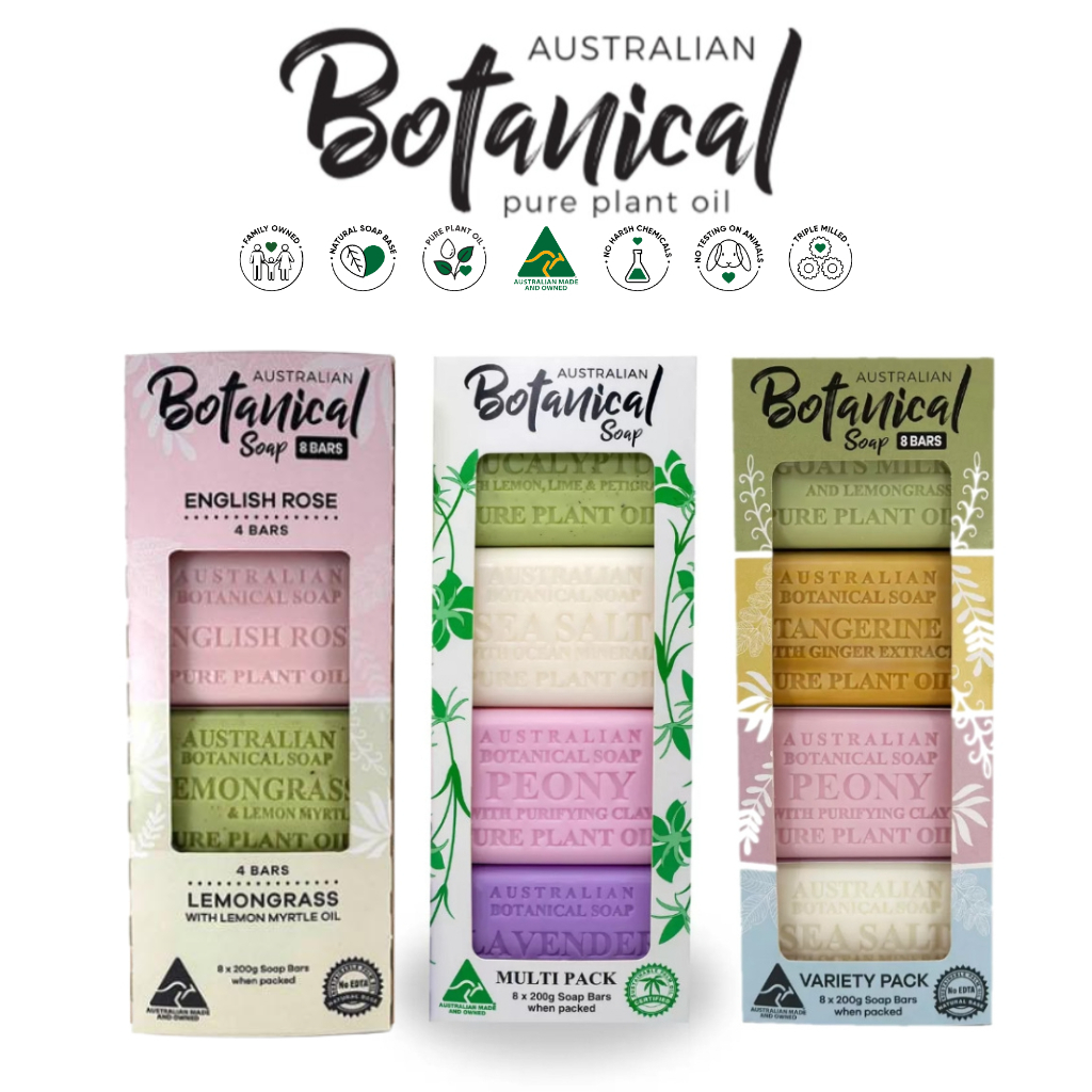 Australian Botanical Soap Collection Cleanse, Nourish, and Relax