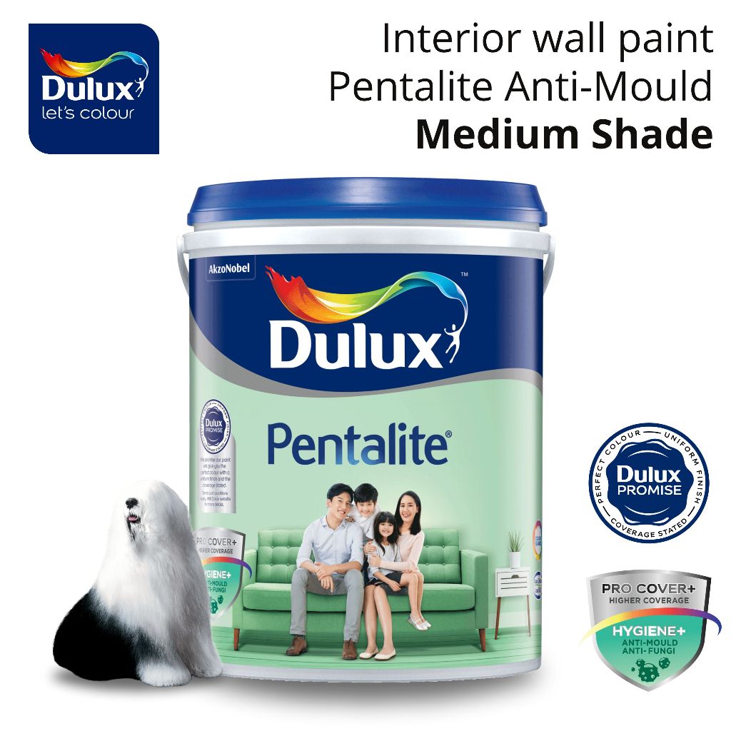 Dulux Pentalite Anti mould Interior Wall Paint Smooth Matt Finish