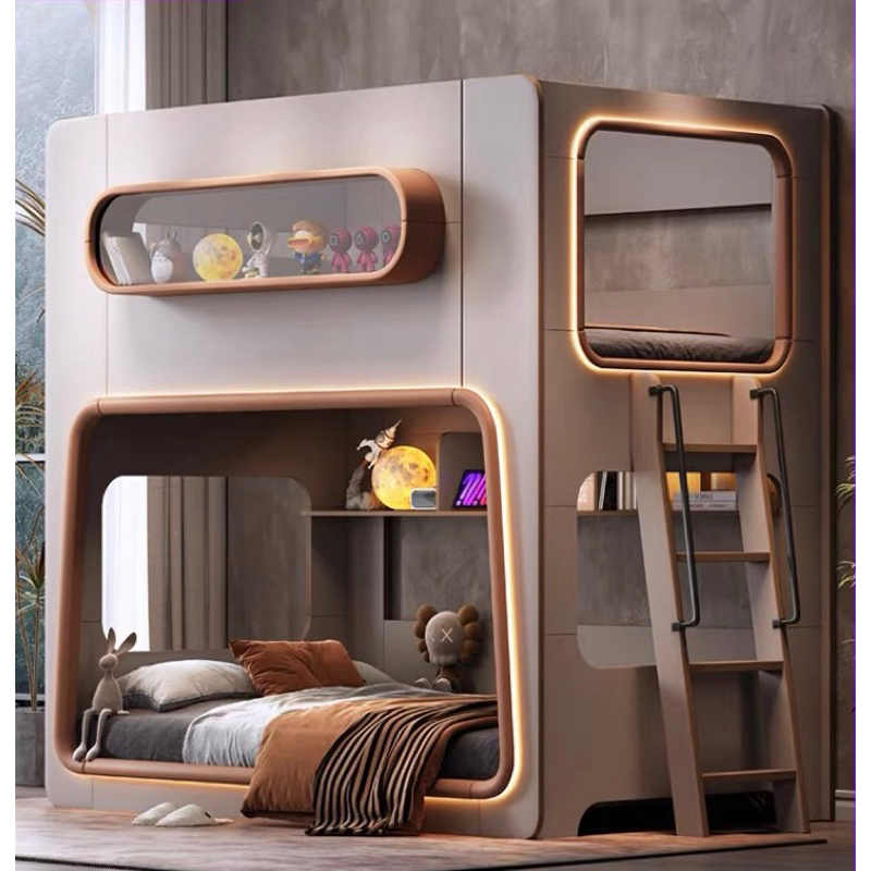 [SG Seller] Kids Bunk Bed with Pull Out Storage BedKids Bunk Bed