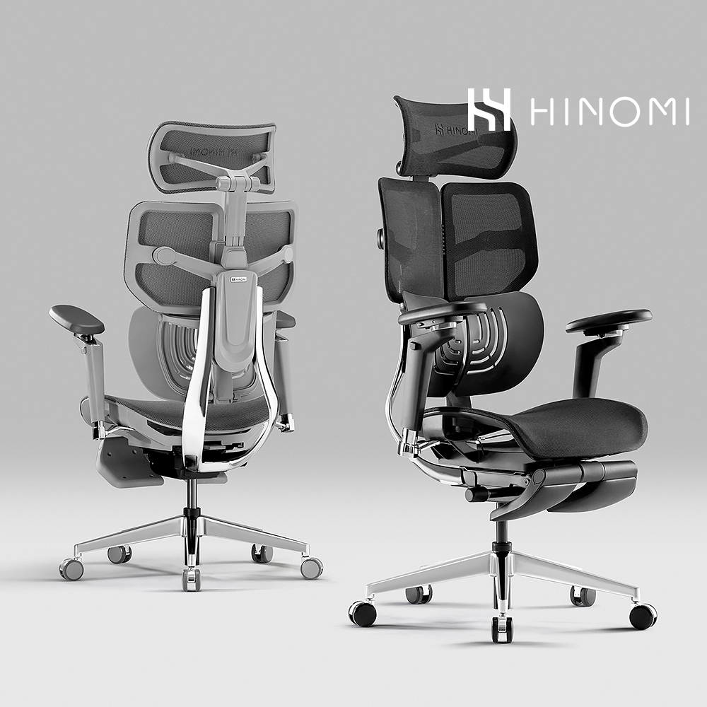 HINOMI X1 Ergonomic Office Chair With 3D Back Support Leg Rest Gaming Mesh Chair Shopee