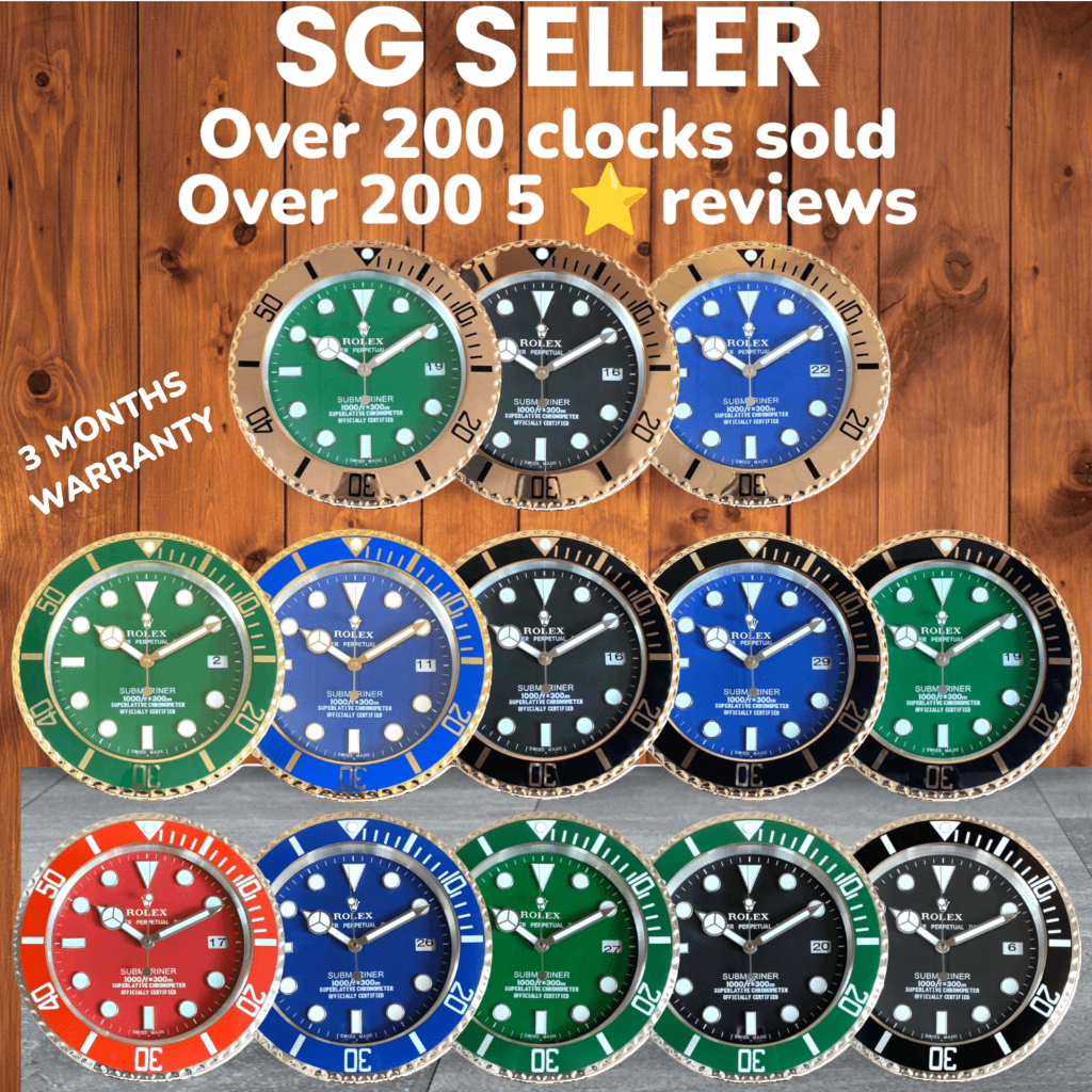 FREE SHIPPING] Wall Clock 34cm Datejust Submariner Sea-Dweller