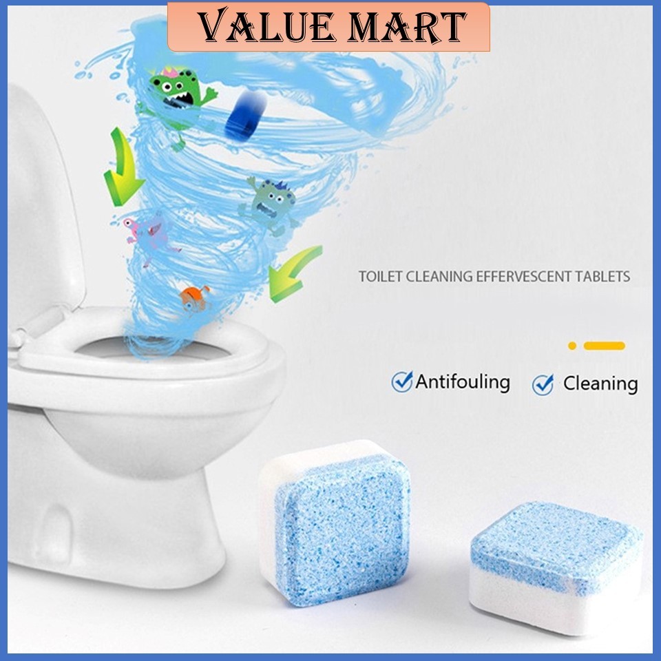 Toilet Bowl Quick-Clean Soluble Tablet Toilet Effervescent Tablets ...