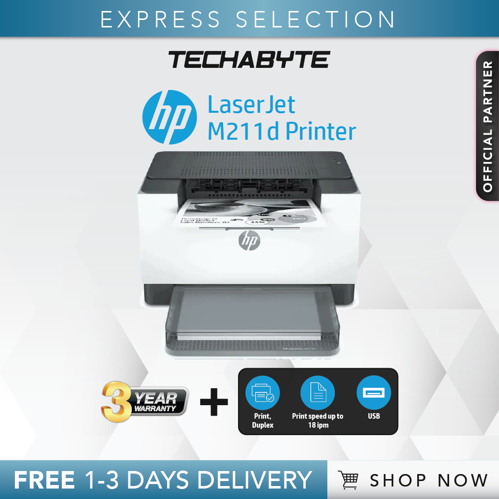 Hp Laserjet M211d Laserjet M211dw Compact Mono Laser Printer 9yf82a 9yf83a Shopee 6502