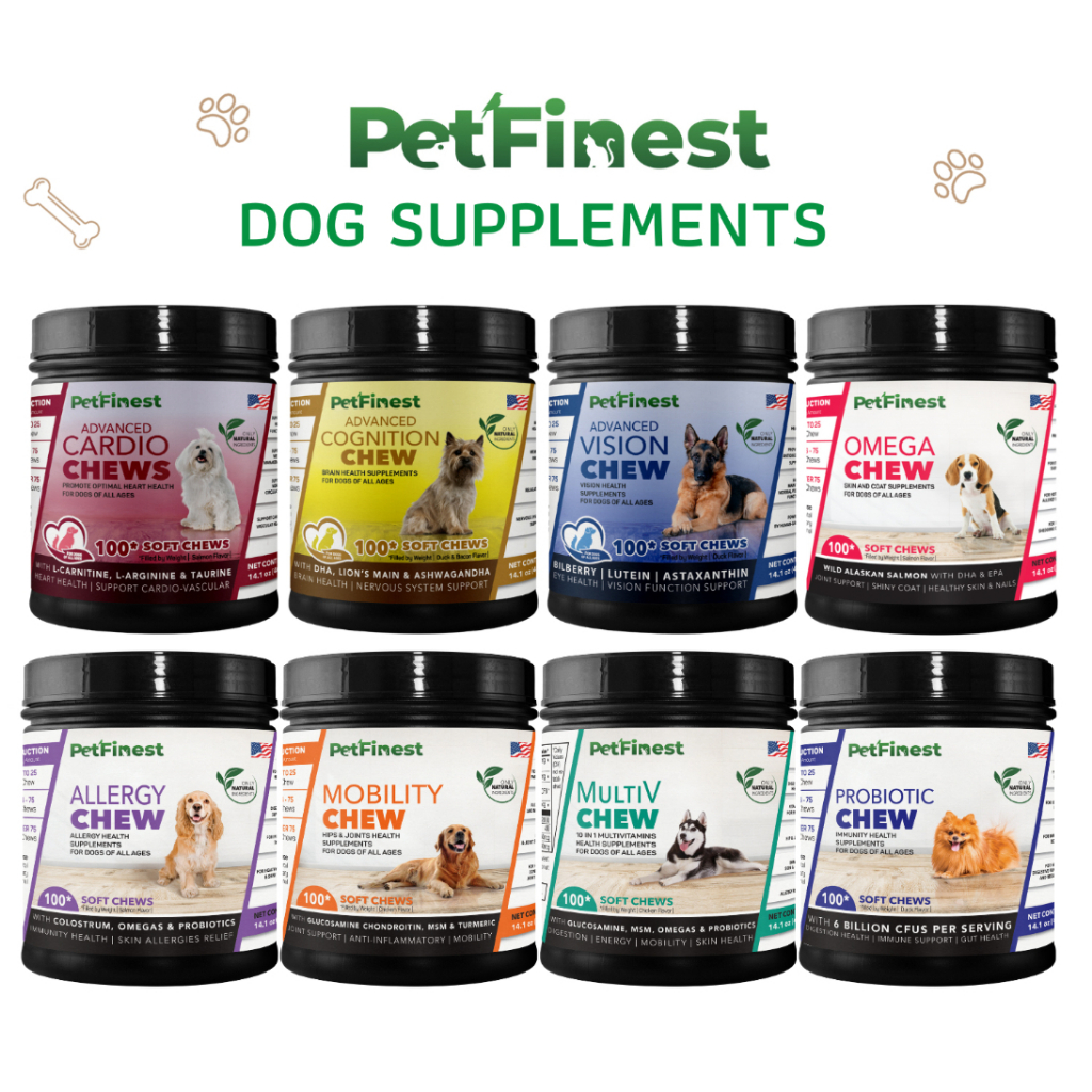 Petfinest Supplement Chew for Dogs Multivitamins Omega 3 Fish Oil