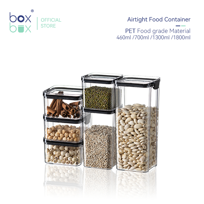 Airtight Dry Food Container Kitchen Storage Noodles Flour Box ...