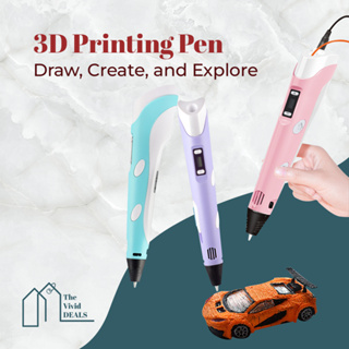 Magicwand® 3D Printing Pen with LCD Display &【3 Metre Each 3
