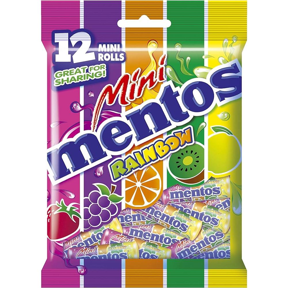 Mentos Mini Mentos Rainbow (12 x 10g) | Shopee Singapore