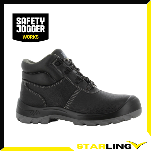 Safety Jogger Bestboy S3 Black Mid-Cut Safety Shoe | Shopee Singapore