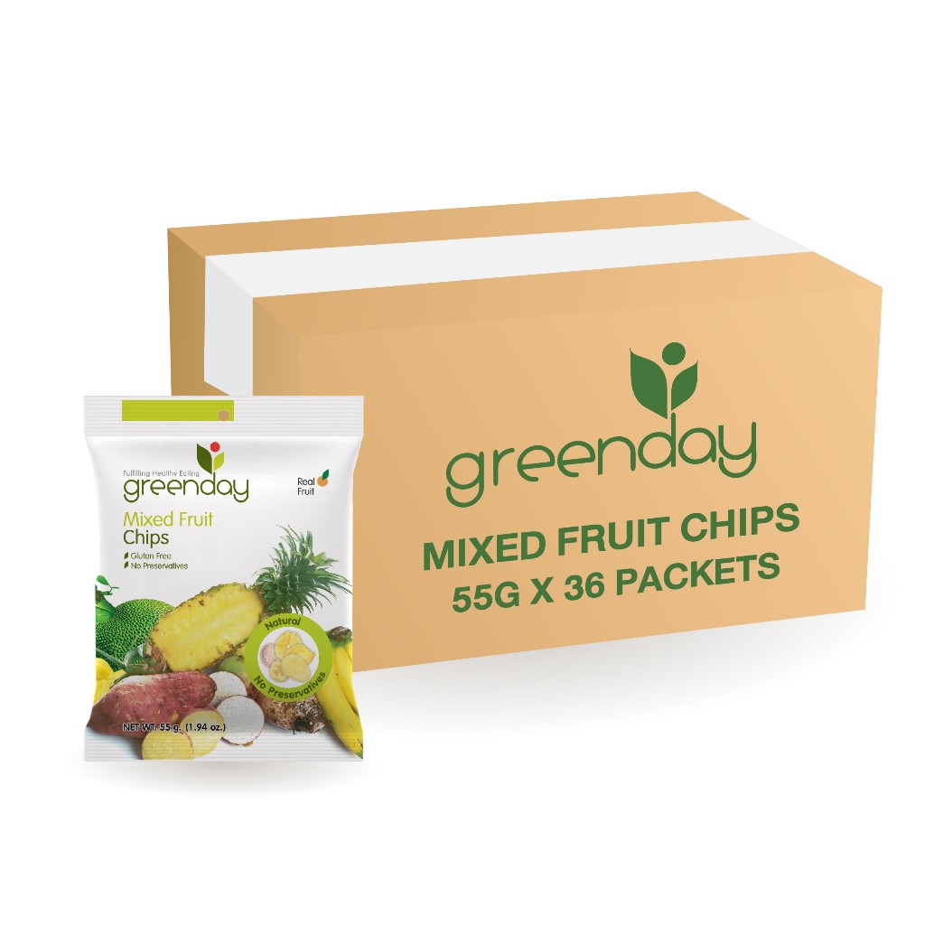 (3 each) CARTON deals 36 pks x Greenday Mixed Fruit & Mix Veggie