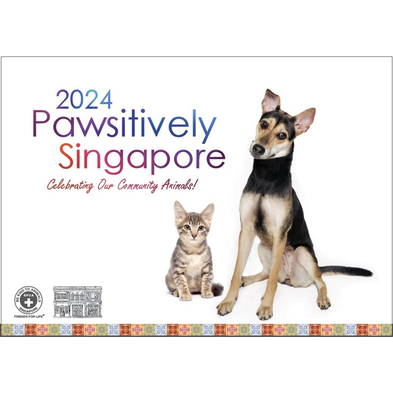 SPCA Calendar 2024 Celebrating Our Community Animals! Shopee Singapore