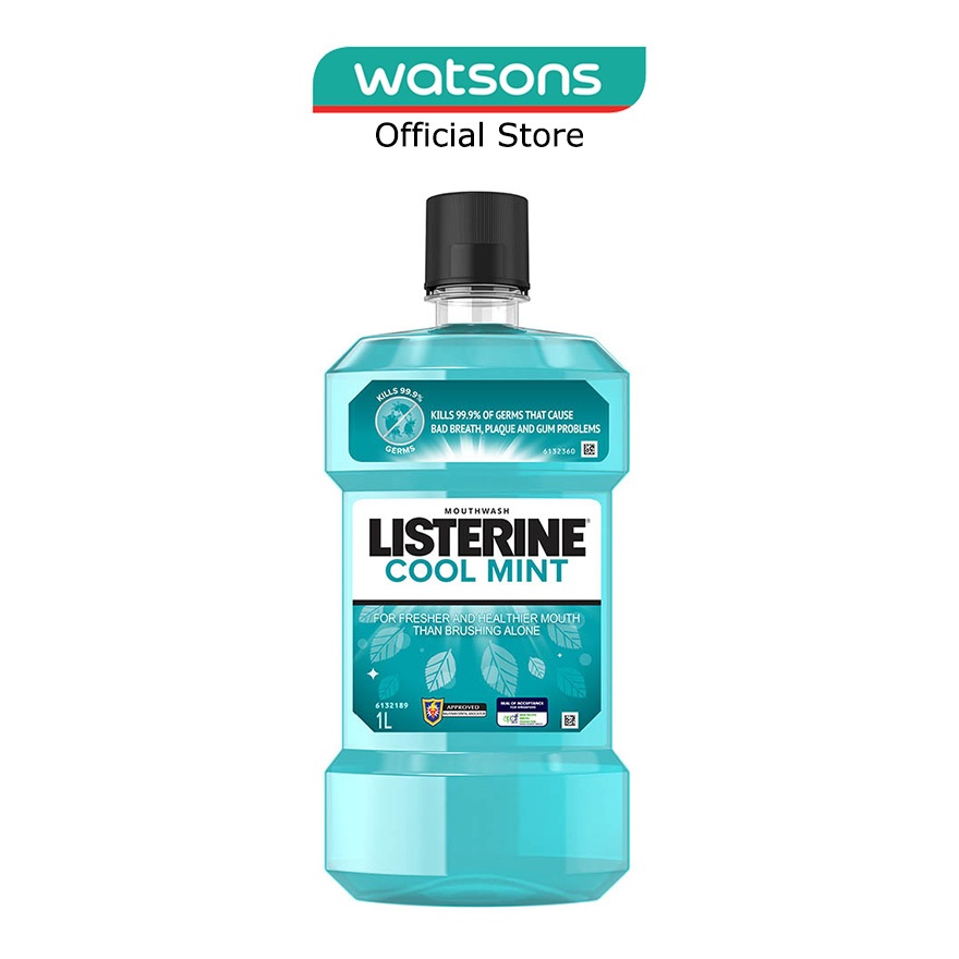 LISTERINE Mouthwash Cool Mint With 4 Essential Oils 1000ml Shopee