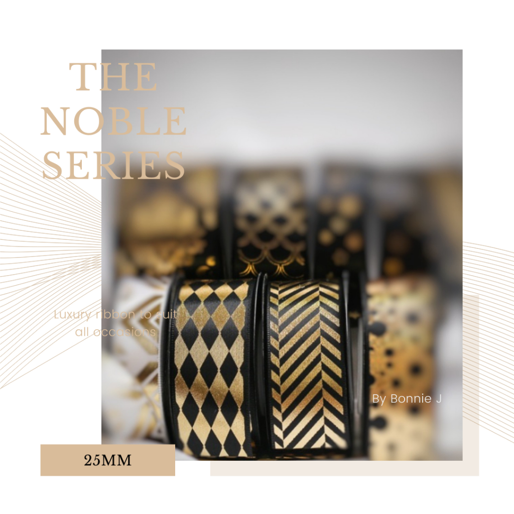 THE NOBLE SERIES RIBBON Gold Ribbon Diamond Ribbon Herringbone Ribbon ...