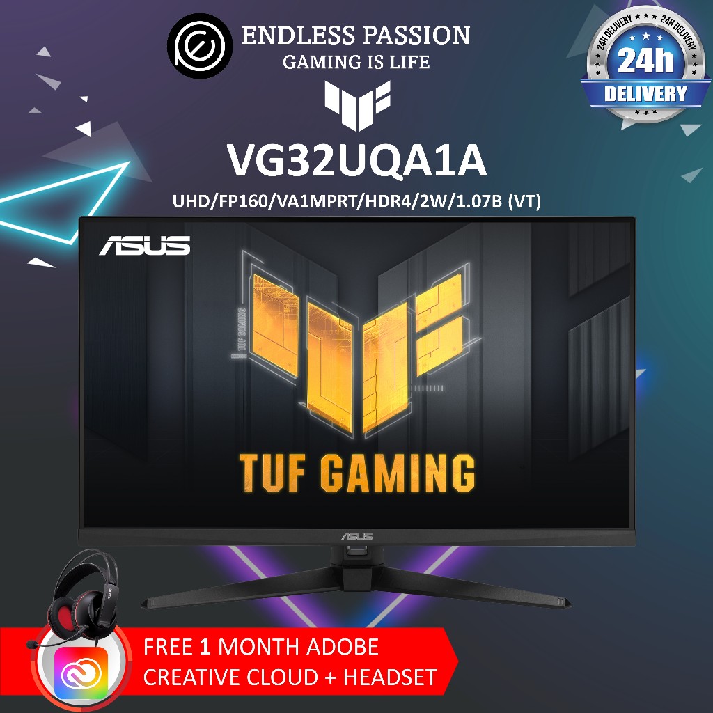 ASUS TUF Gaming VG32UQA1A 32 inch 4K Gaming Monitor Shopee Singapore