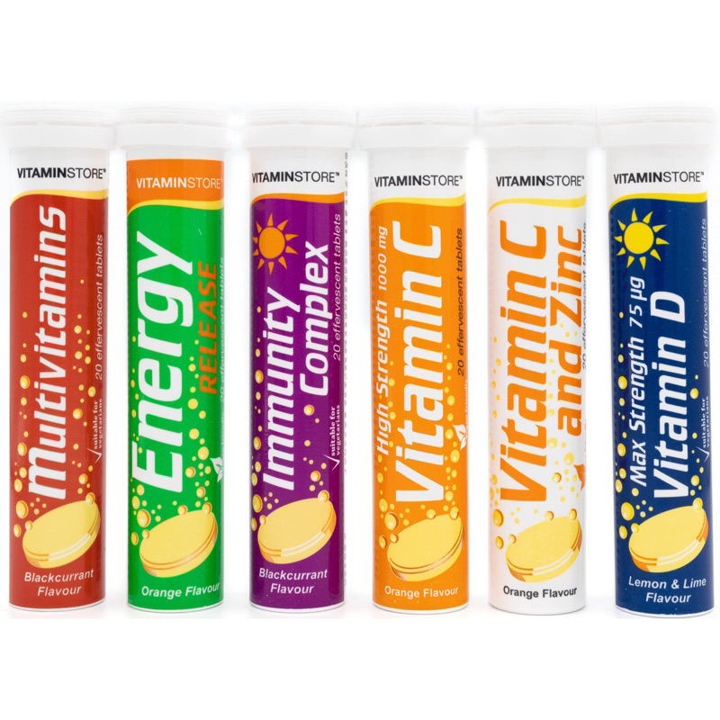 VitaminStore Effervescent Immunity Complex I Energy Release I Vitamin C