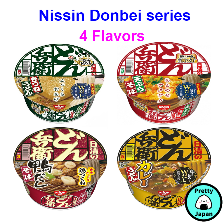 Nissin Donbei series Kitsune Udon Fried Tofu / Tempura soba / Duck