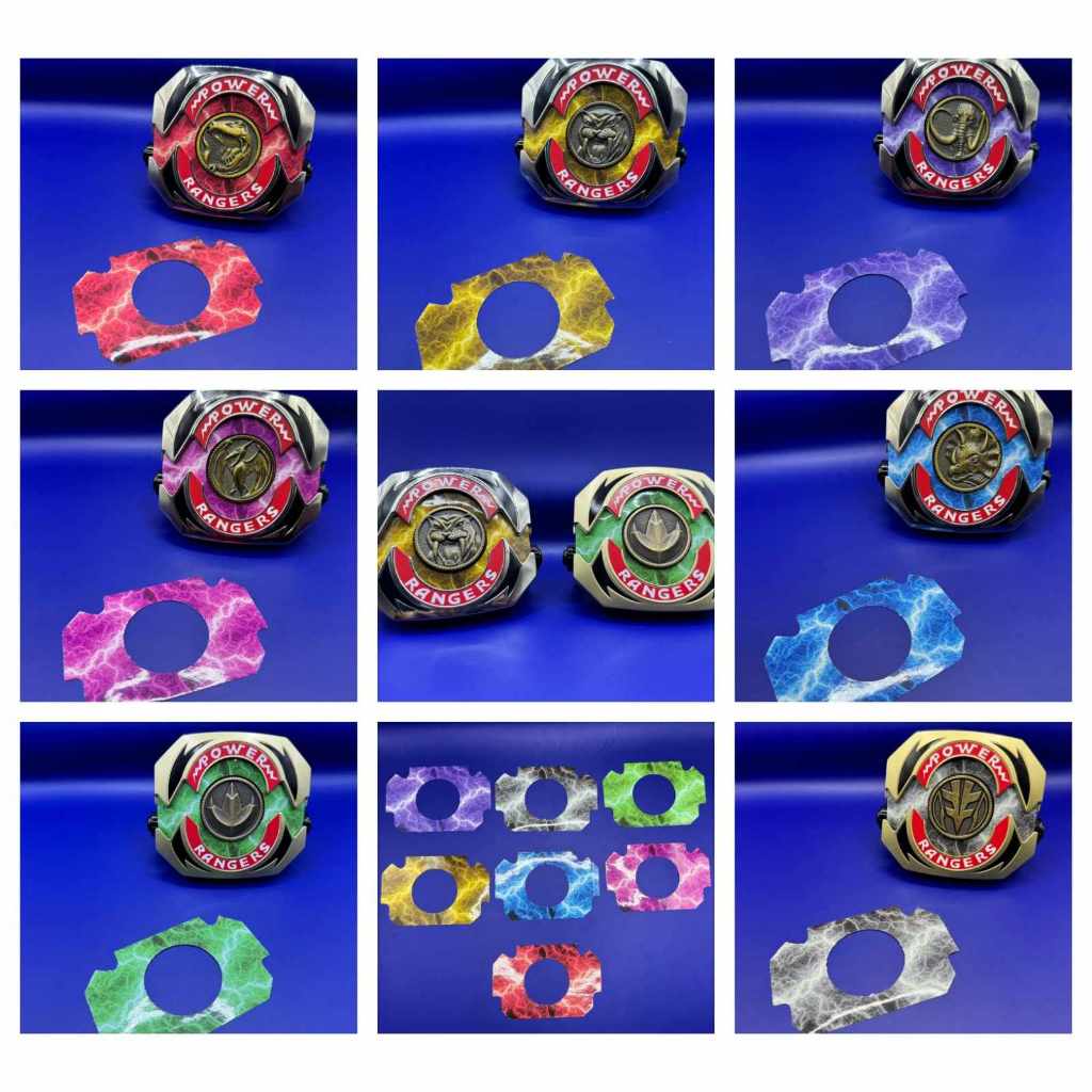 NEW] Mighty Morphin Power Rangers Bandai Legacy/ Hasbro lightning  collection power morpher lens stickers | Shopee Singapore