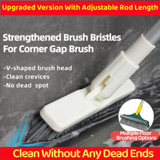 Household wall corner gap brush Long handle hard hair kitchen utensils Pot  and bowl brush Bathroom tile gap cleaning brush