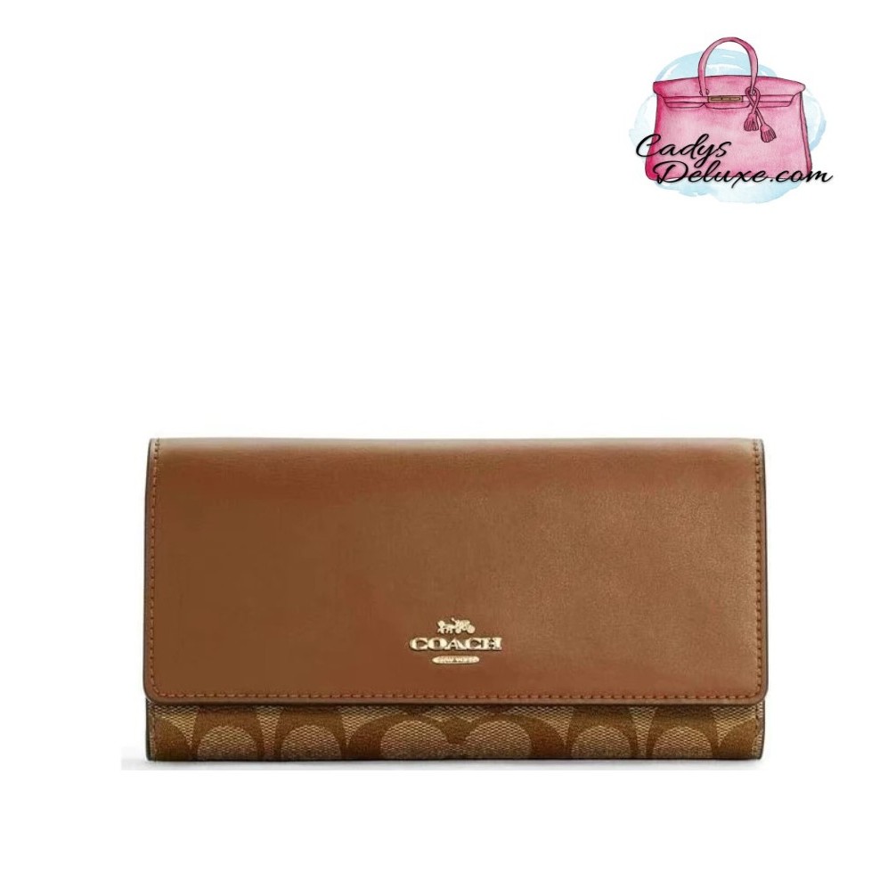 Coach slim best sale trifold wallet