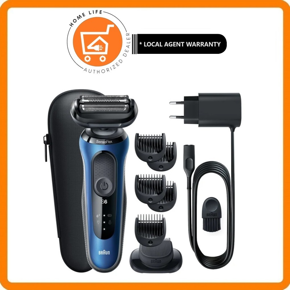 Braun S6 61B1500S Series 6 61B1500s Wet & Dry shaver with travel