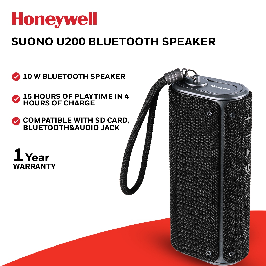 Honeywell Trueno U200 Wireless Bluetooth V5.0 Speaker 10w 15h Playtime 