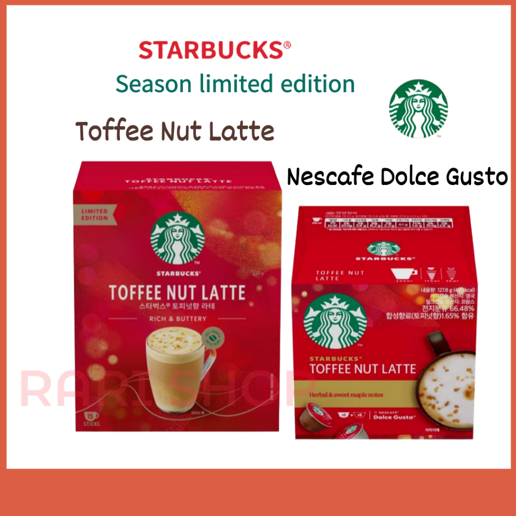 [STARBUCKS] Toffee Nut latte Coffee Mix NESCAFE DOLCE GUSTO Toffee