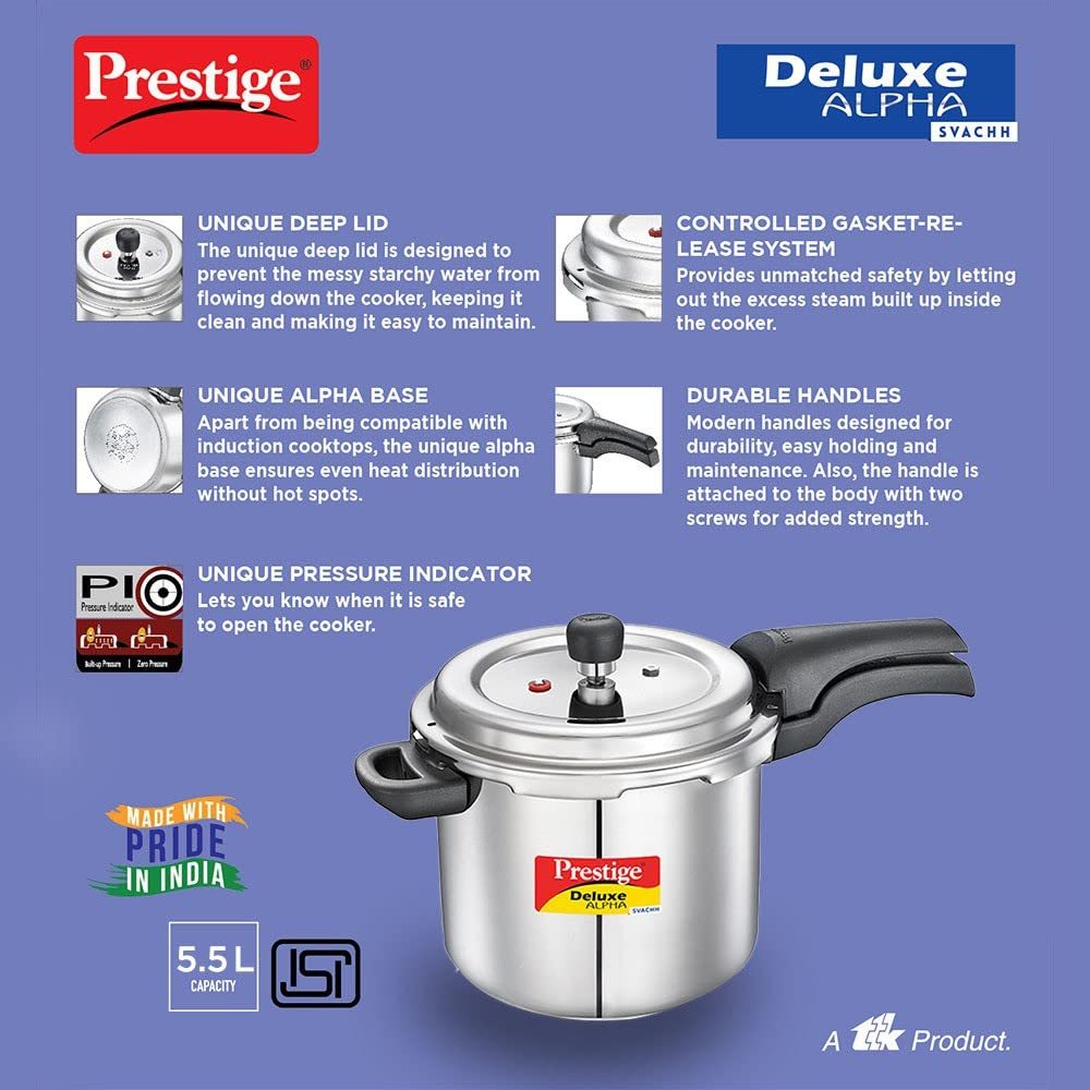 Prestige deluxe pressure cooker handle sale