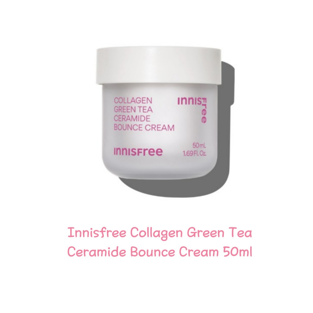 [Innisfree] Collagen Green Tea Ceramide Bounce Cream & refill 50ml ...