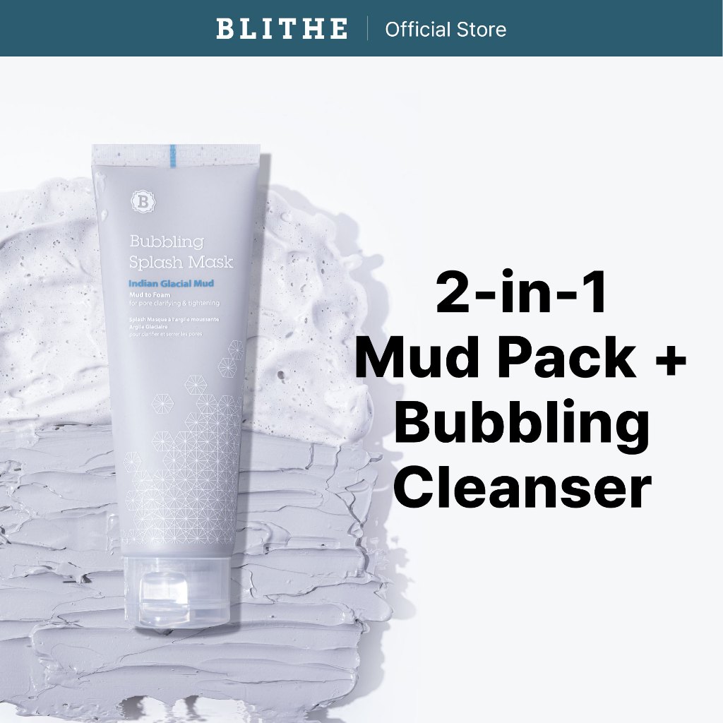 Cleansers & Exfoliators | BLITHE Bubbling Splash Mask | Indian Glacial ...