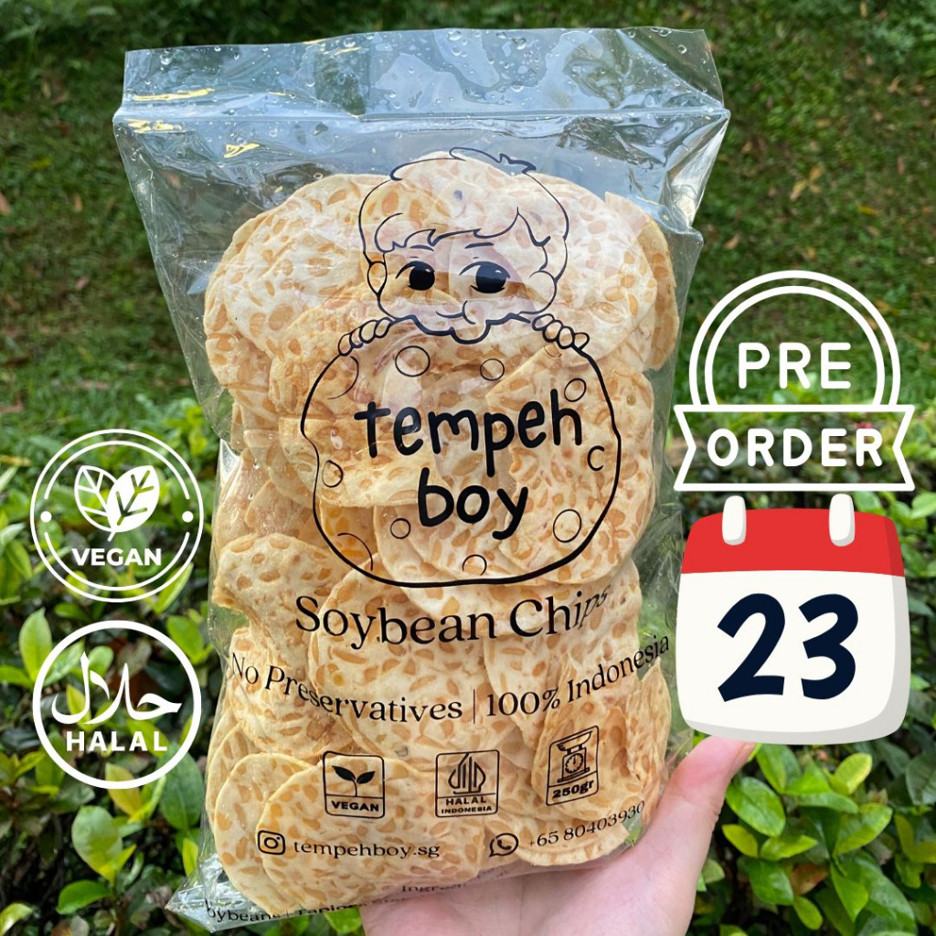 PreOrder [Tempeh Boy] Tempeh Chips (250g) Halal/ Vegan/ Healthy