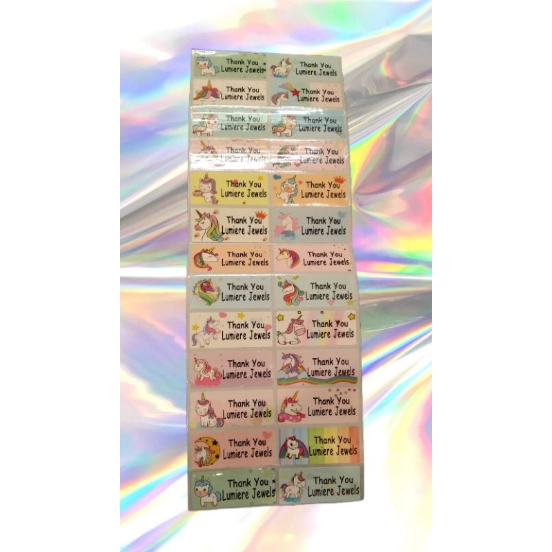 Customized Cartoons Name Stickers (60 PCs) Shopee Singapore