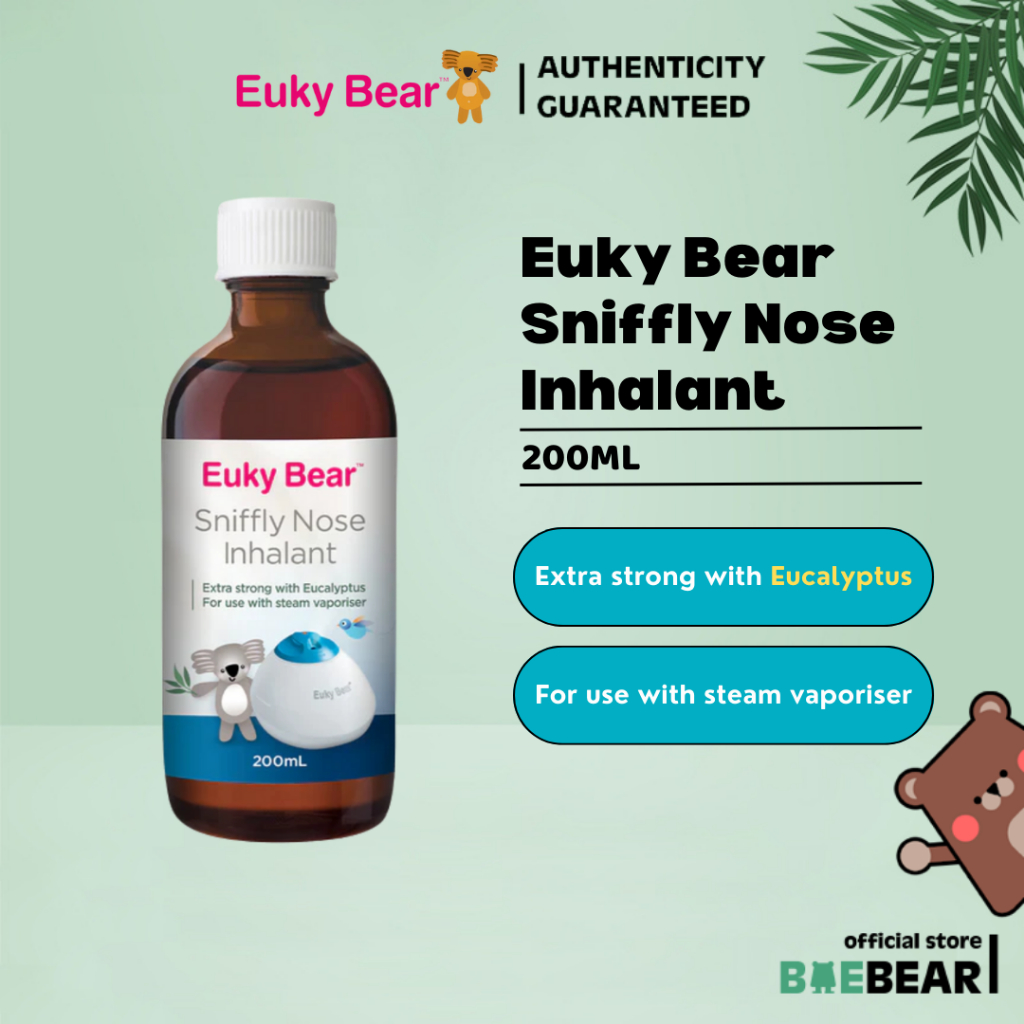 Euky Bear Sniffly Nose Inhalant (200ml) [BaeBear.sg] | Shopee Singapore