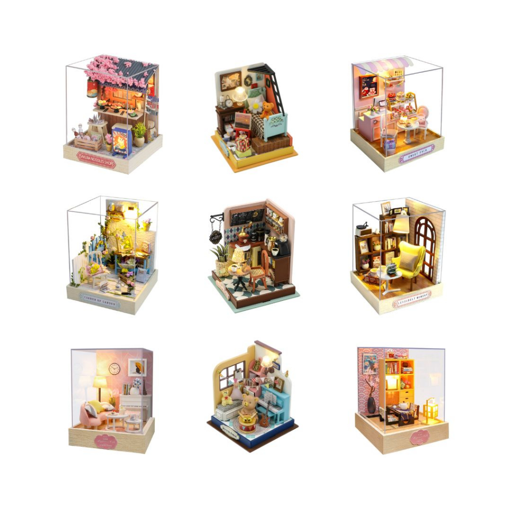 [Local] Miniature Sets DIY Dollhouse Gift Ideas | Shopee Singapore