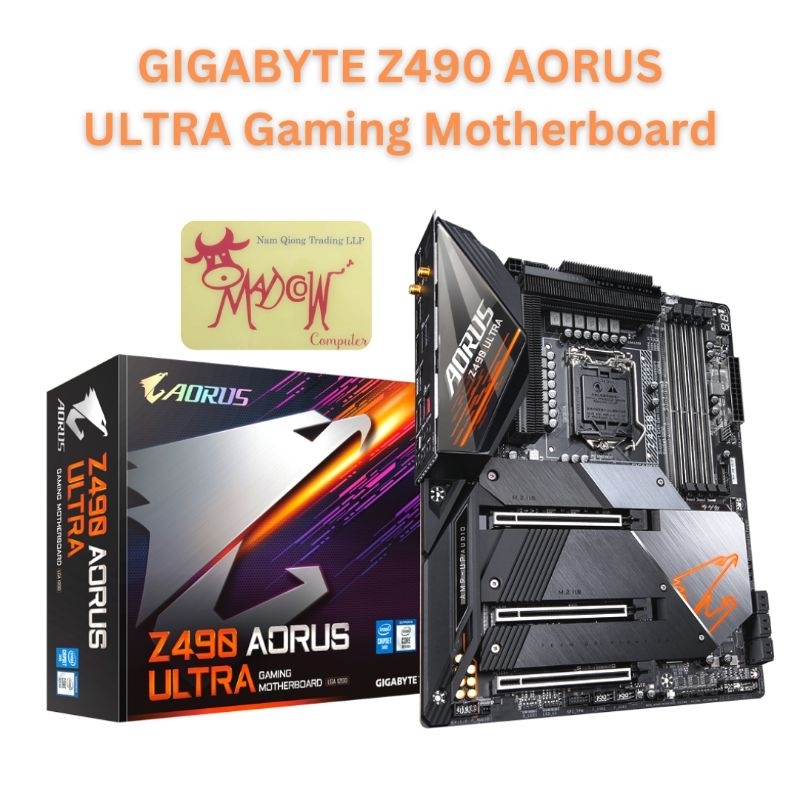 GIGABYTE Z490 AORUS ULTRA ATX DDR4 LGA 1200 Gaming Motherboard rev.1.1