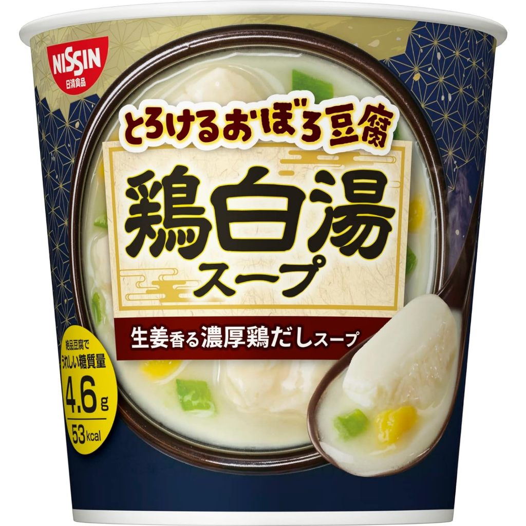 Nissin Foods Melting Oboro Tofu chicken broth Soup 13g x 6 pcs【Direct