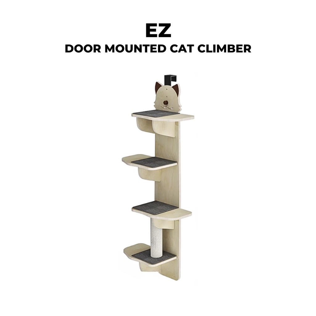 Door mounted cat climber sale