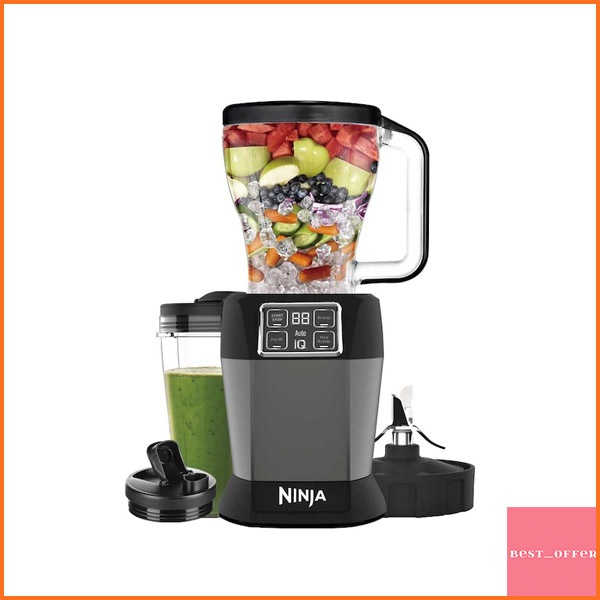 Nutri Ninja BL490T Auto-iQ Blender System w/ Smooth Boost 64.99