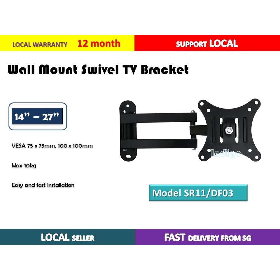 AVL SR11 Swivel TV wall mounting bracket , able for LANDSCAPE AND PORTRAIT MOUNT , work great