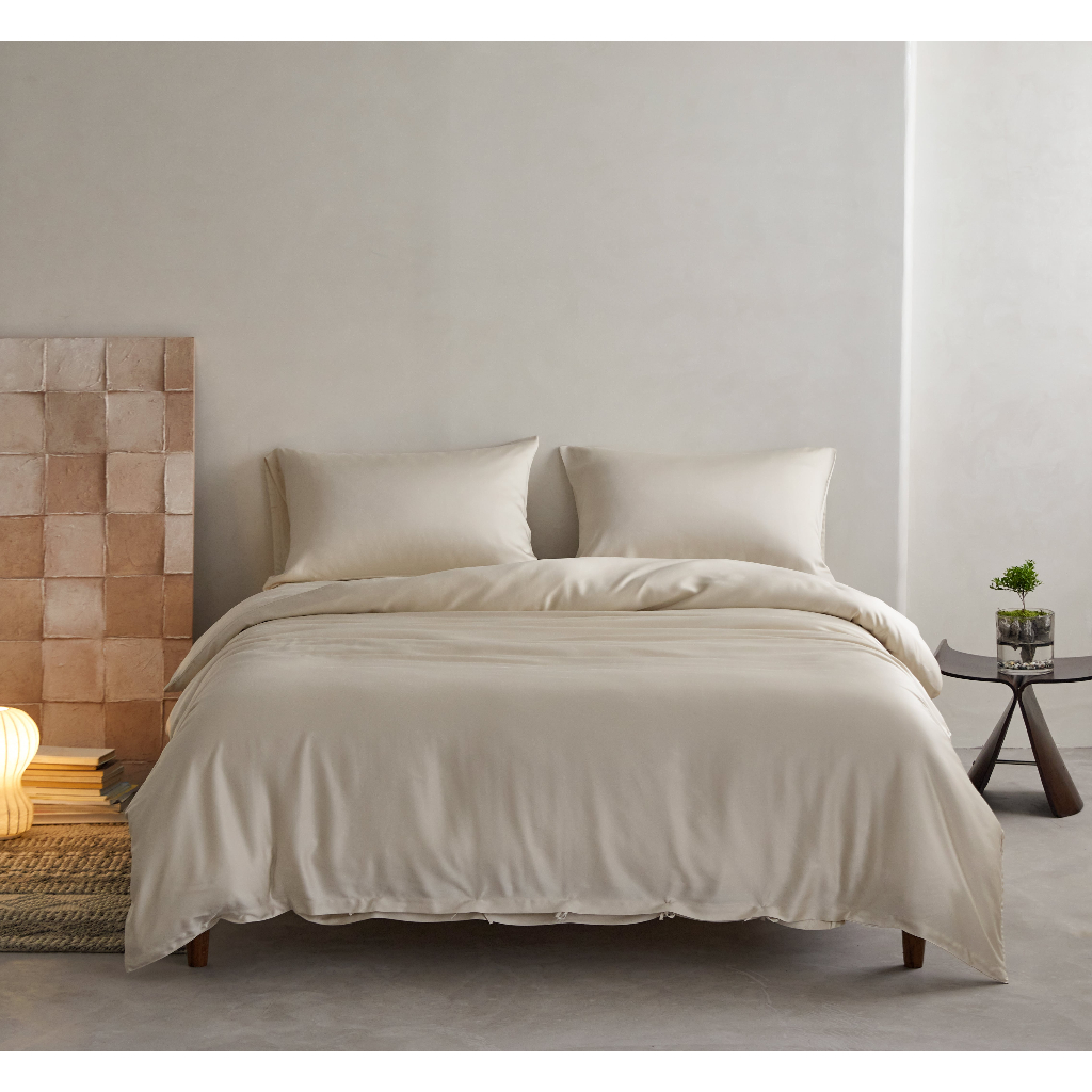 Tencel Lyocell Fitted Bedsheet Set (w/o Quilt Cover) 100 Soft and