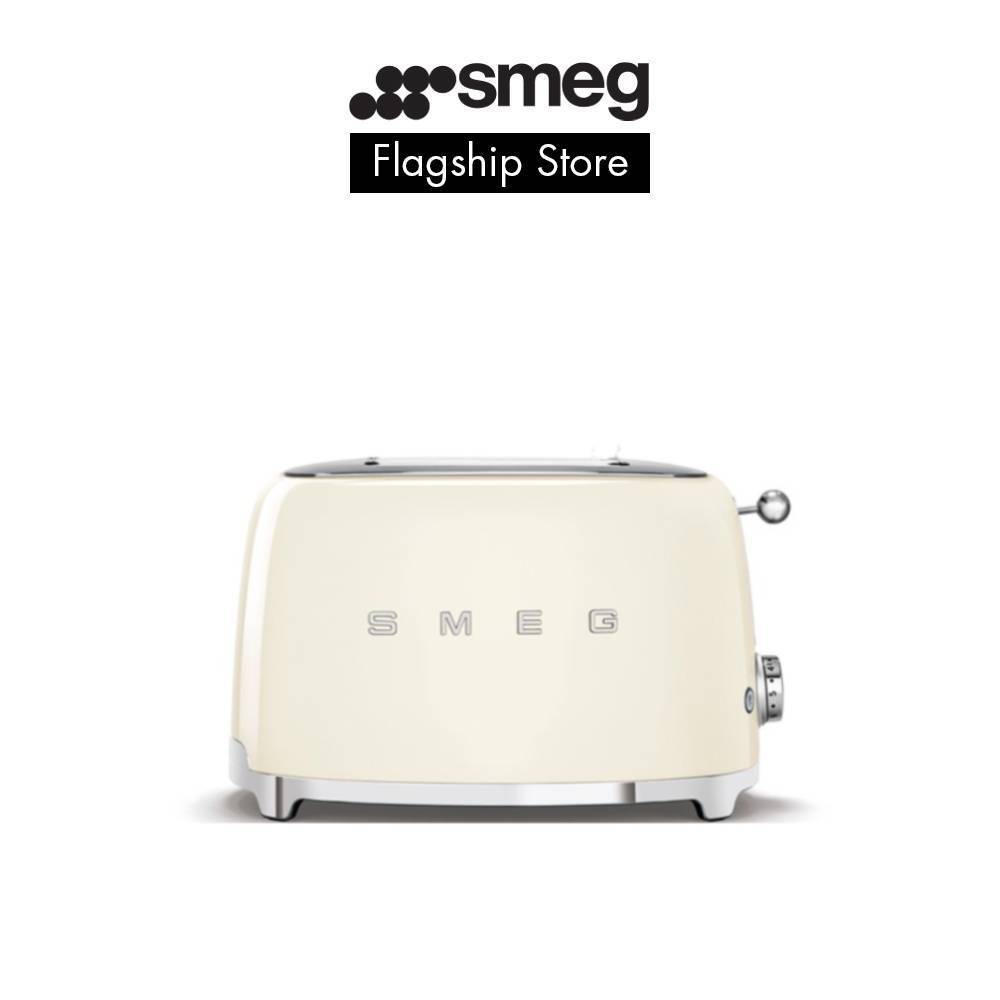 SMEG 2 Slice Toaster Available in 8 Glossy Colours, 50's Retro Style Aesthetic with 2 Years
