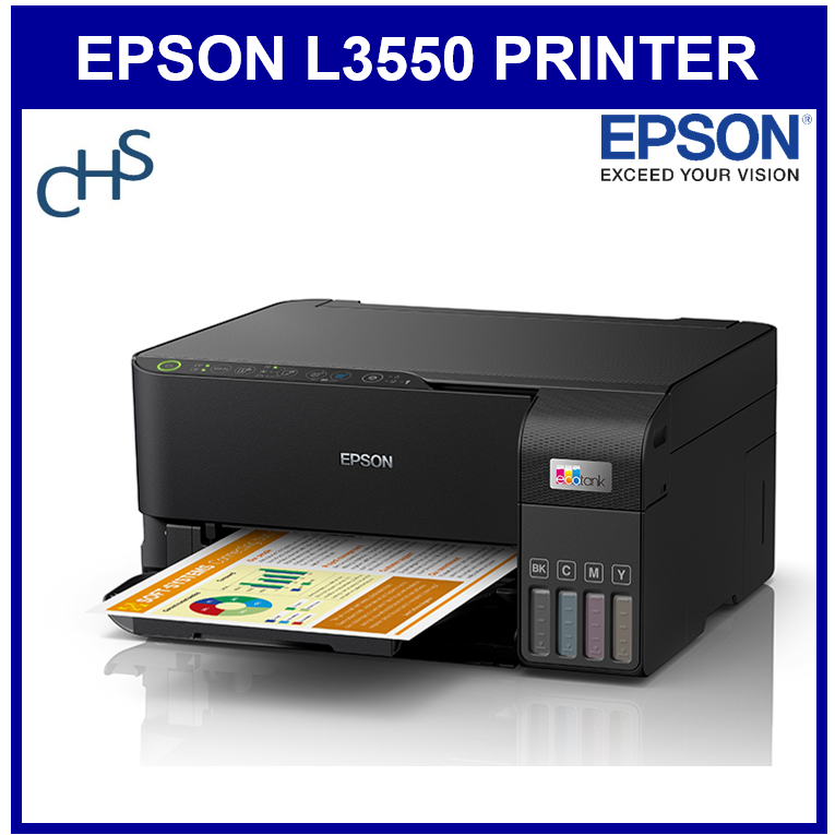Epson Ecotank L3550 3550 Print Scan Copy All In One Ink Printer Home Borderless Printing 2 Years 6975