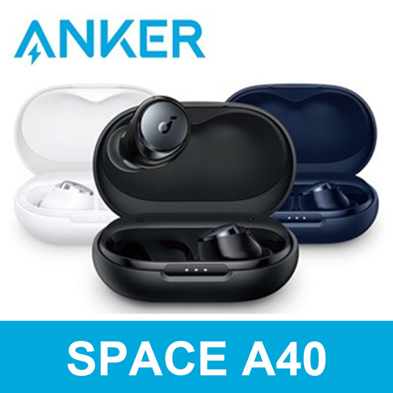 soundcore by Anker Space A40 All-New Noise Cancelling Earbuds with 50-Hour  Playtime - Black 