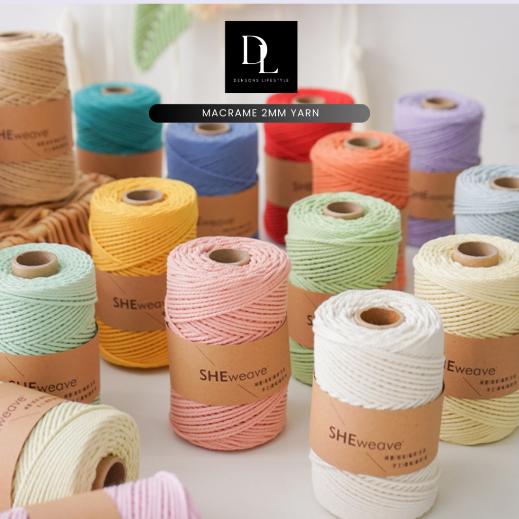 🌟 Premium 100% Cotton Macrame Cord 2mm | Eco-Friendly | Oeko-Tex ...