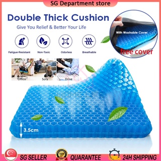 Gel Seat Cushion TPE Silicone Cooling Mat Egg Support Ice Pad Chair Car  Office Seat Cushion