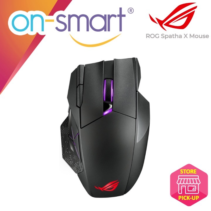 ASUS ROG Spatha X RGB Wireless Gaming Mouse 19000 dpi Sensor | 1 Year ...