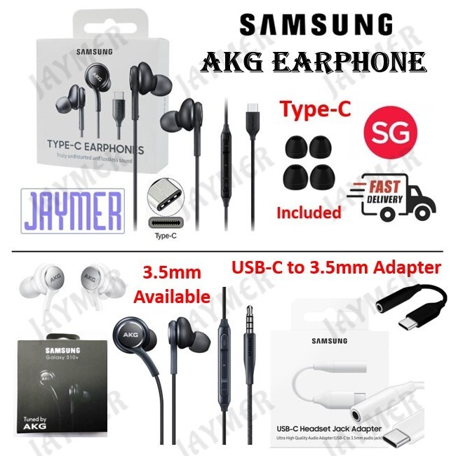 [SG] Samsung AKG Official Type C 3.5mm Wired Earphone Audio Earpiece