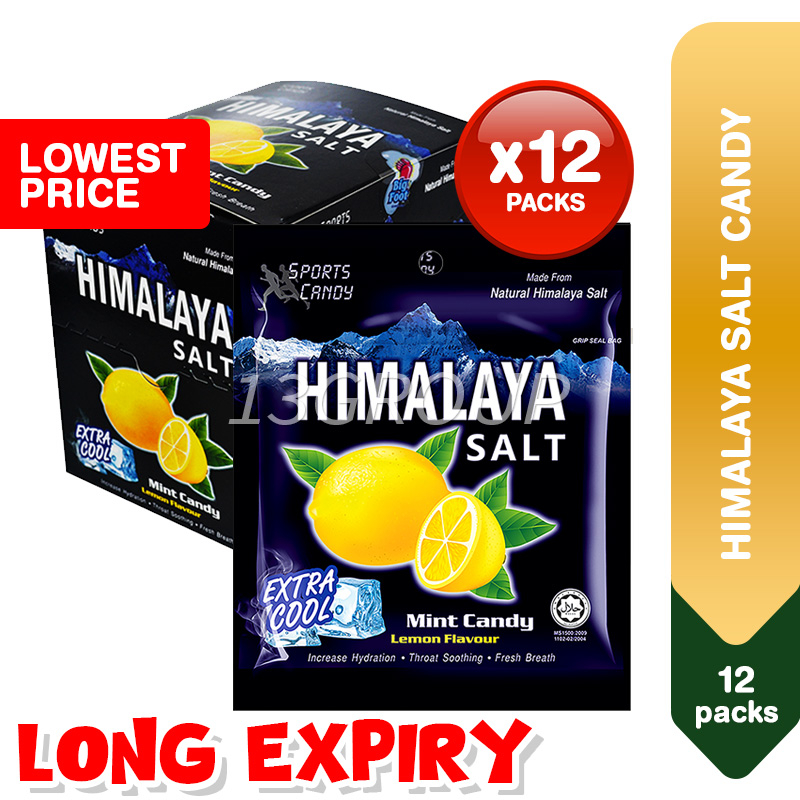 Himalayan Salt Candy Himalaya Original Ginger Lemon Vajomba, 15g [Bundle 12 Packs] Shopee