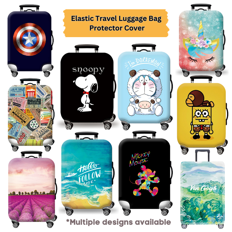 [SG Seller] Part 4 Elastic Travel Luggage Bag Protector Cover Suitcase Cover *Multiple New