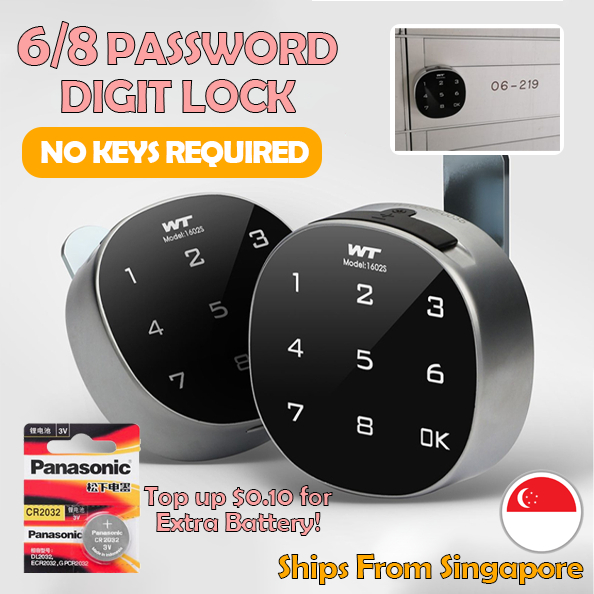 SG SELLER Letter Box Digital Lock WT Letterbox Keyless Mailbox 20mm HDB