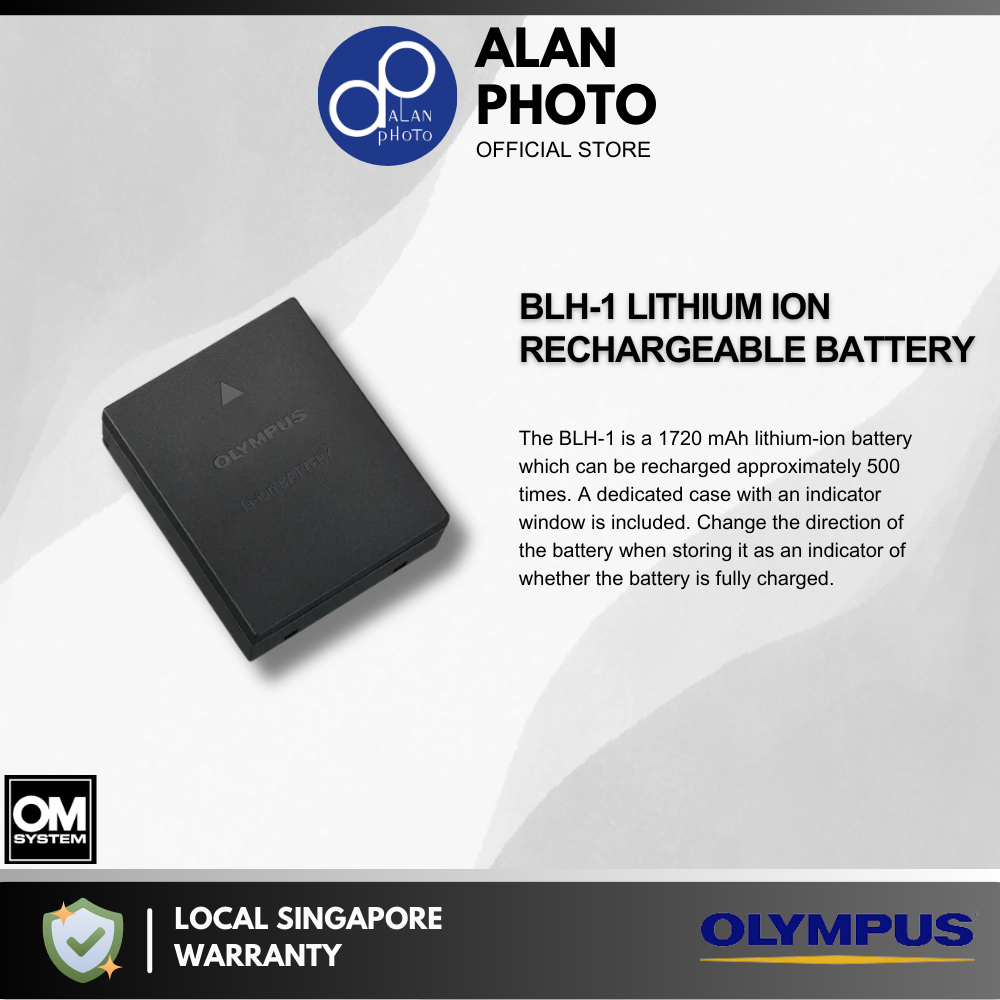 Olympus BLH-1 LITHIUM ION RECHARGEABLE BATTERY (7.4V, 1720mAh
